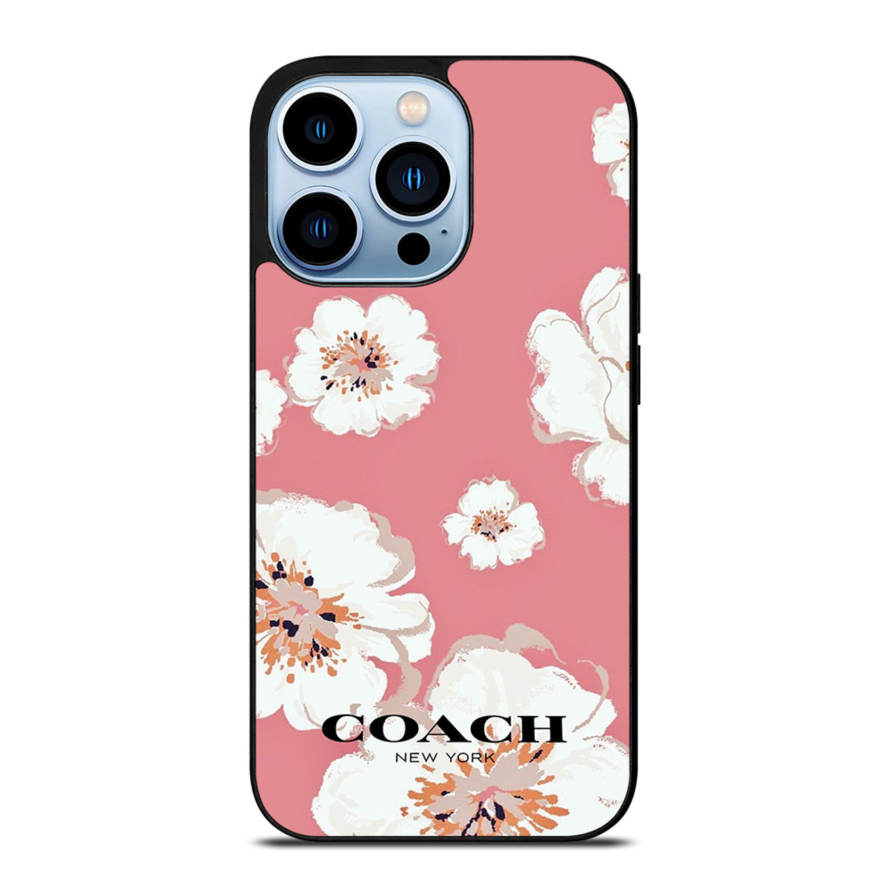 COACH NEW YORK PINK FLOWER iPhone 13 Pro Max Case Cover